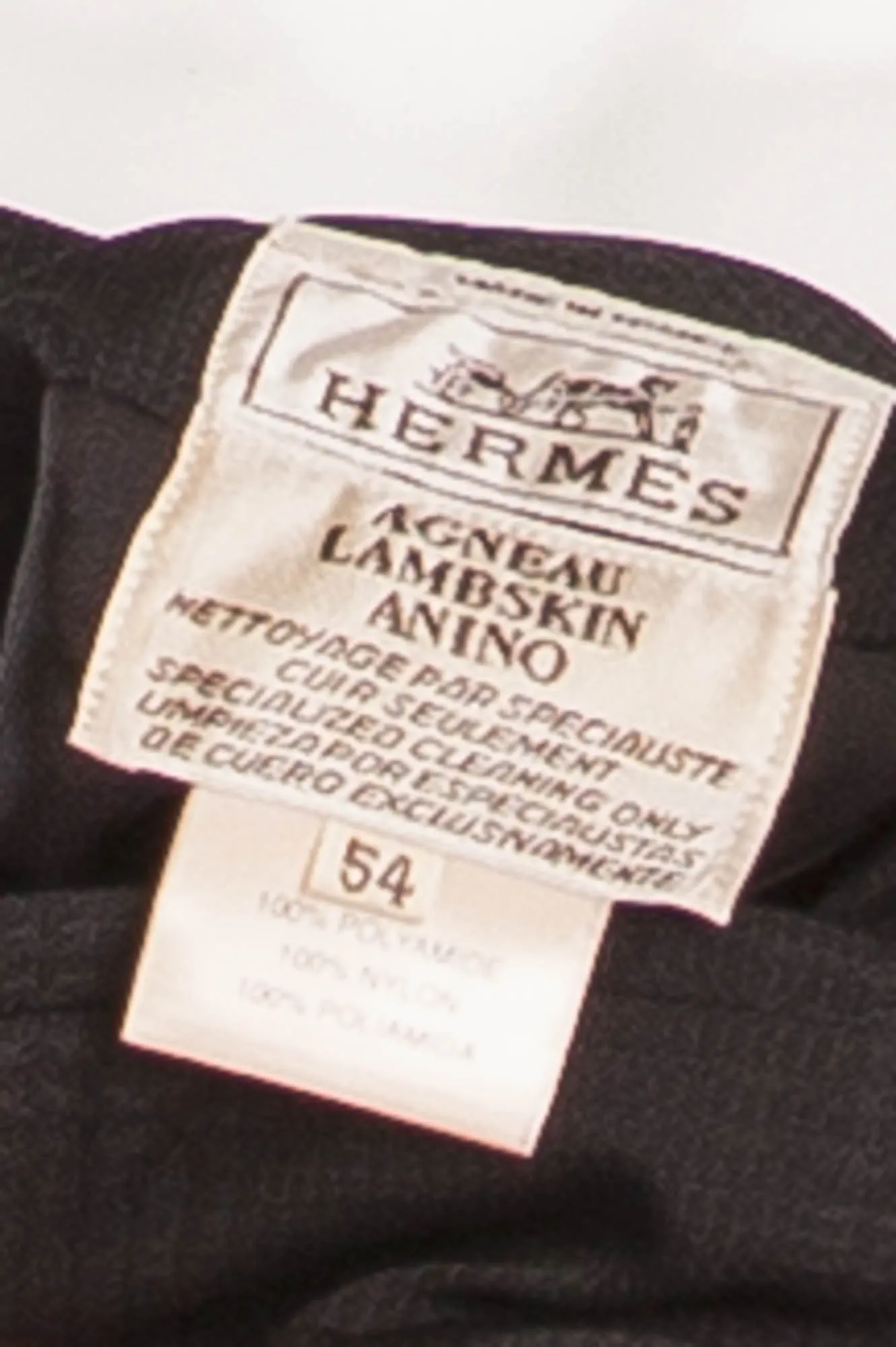 Authentic Hermes - Black Leather Zip Up Jacket - IT 54