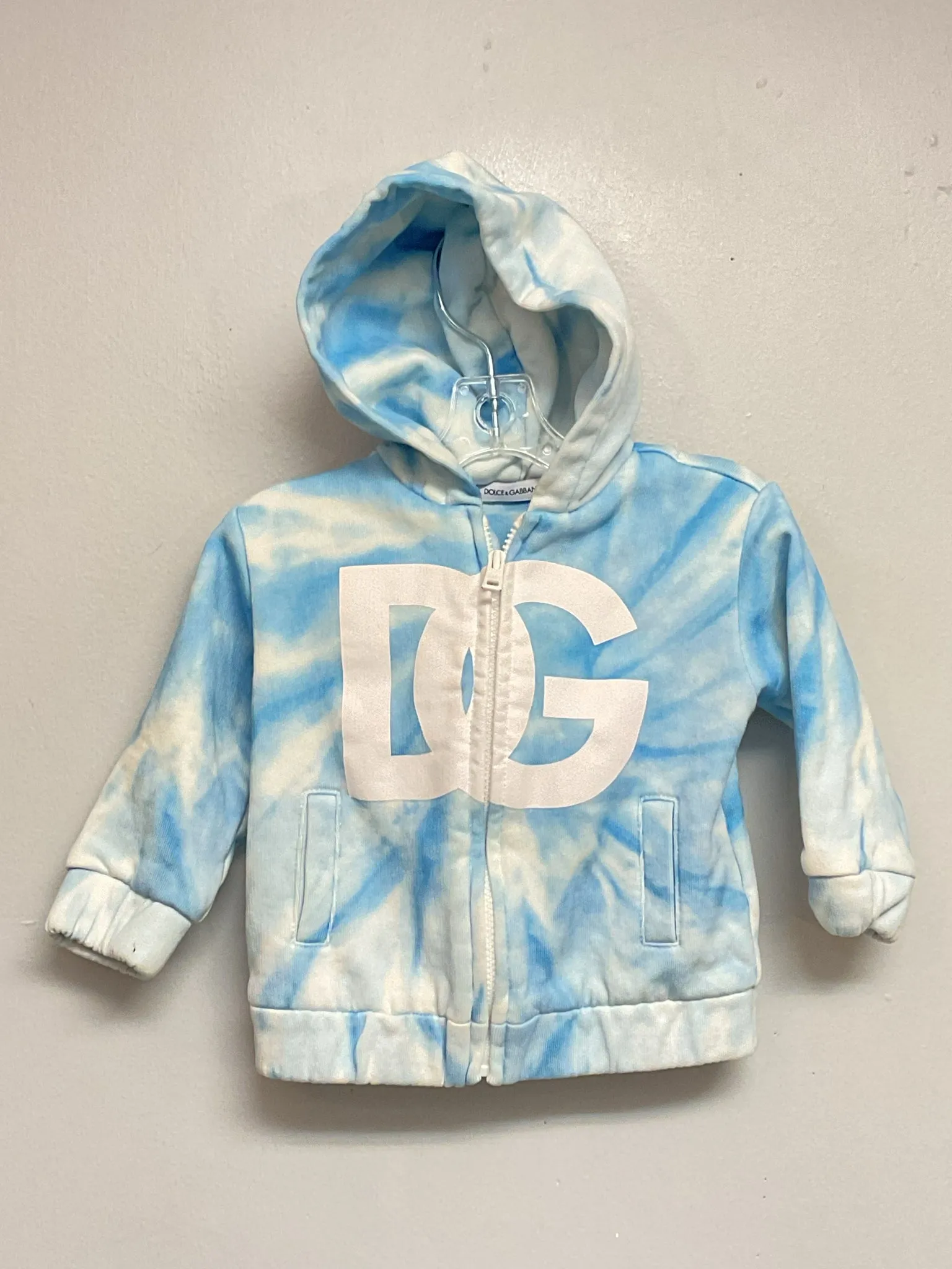 Dolce & Gabbana Size 6M Blue Sky Cotton Infant Boys Jackets