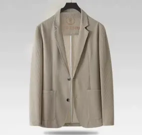 Men's Fashion Oversized Jacket Simple Lightweight Casual Suit  P80321