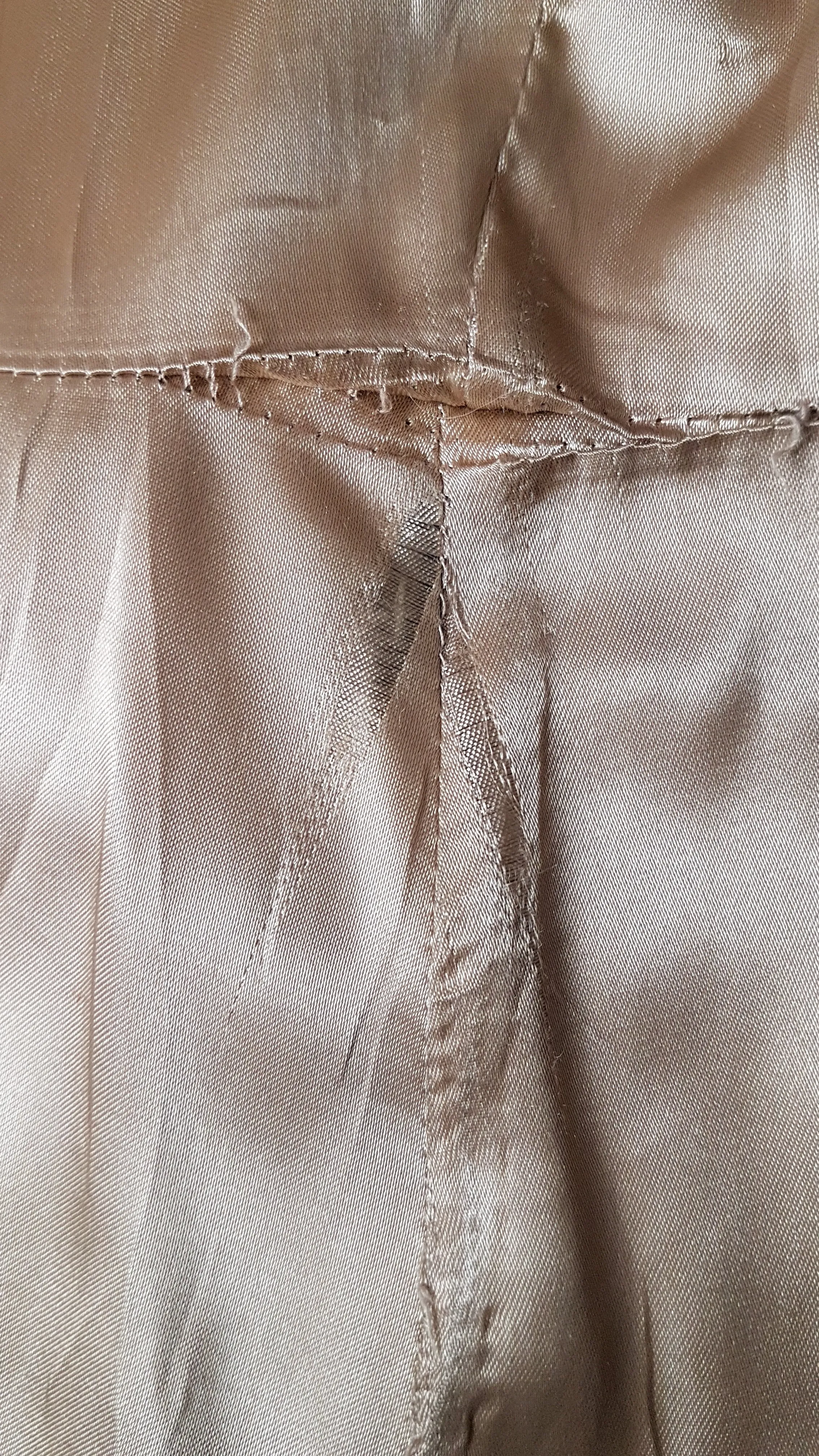 Vintage 70's | Beige/Sand Leather Belted Trench Coat
